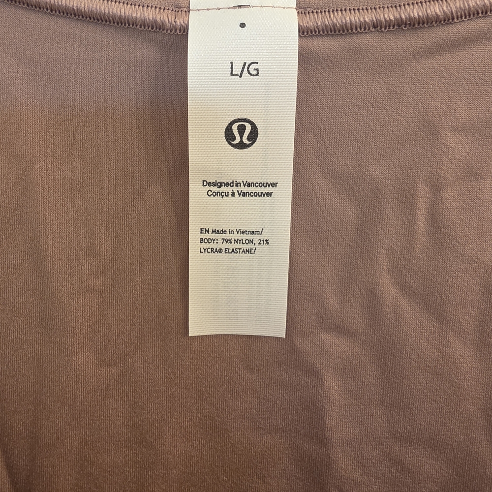 lululemon athletica Nulu Square Neck Bodysuit in Mauve Taupe/Twilight Rose - Picture 5 of 7